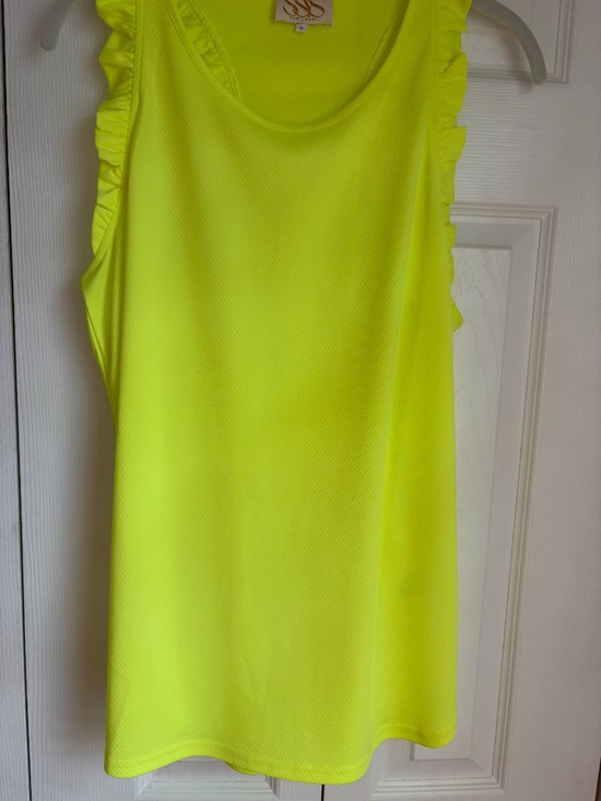 SSYS Tops - Athletic ruffle sleeve, razor back tank, size M/ brand SSYS